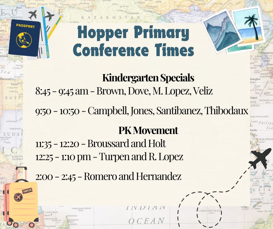 Conference times